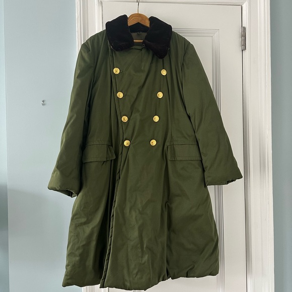 Vintage Authentic People's Liberation Army Military Winter Coat (jundayi)- Green - Picture 1 of 12